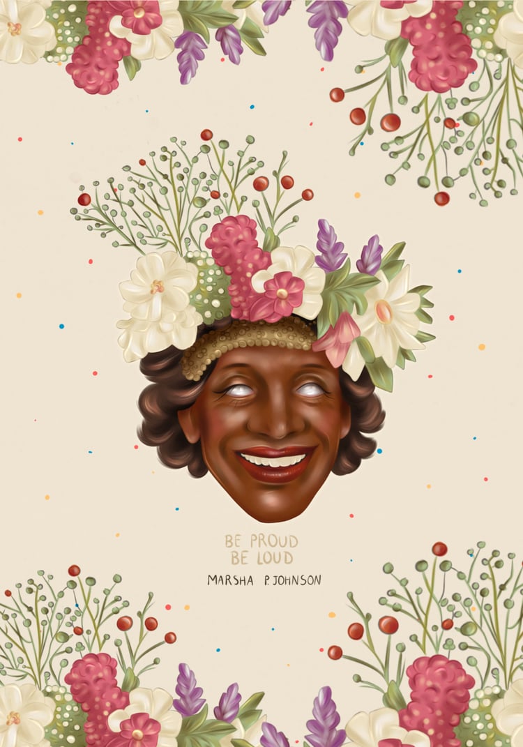 Illustration Maxime June - Marsha P Johnson