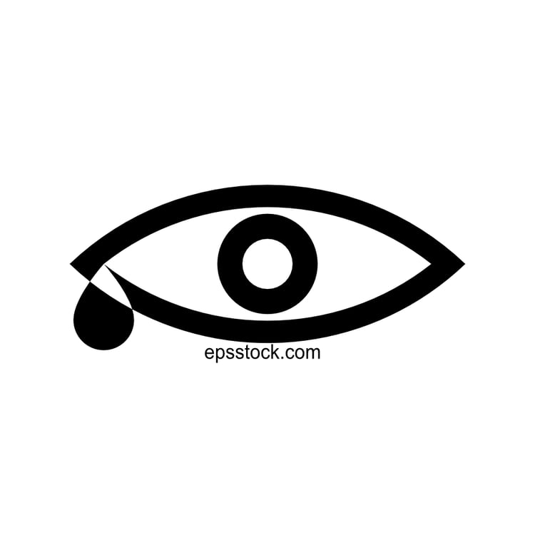 crying eye symbol