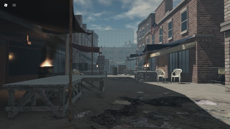 Patrol, scavenging, and base-defense gameplay