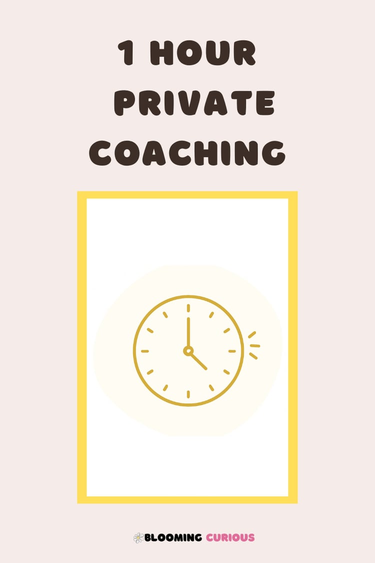 Clock icon - 1 hour private coaching service for homeschool educators