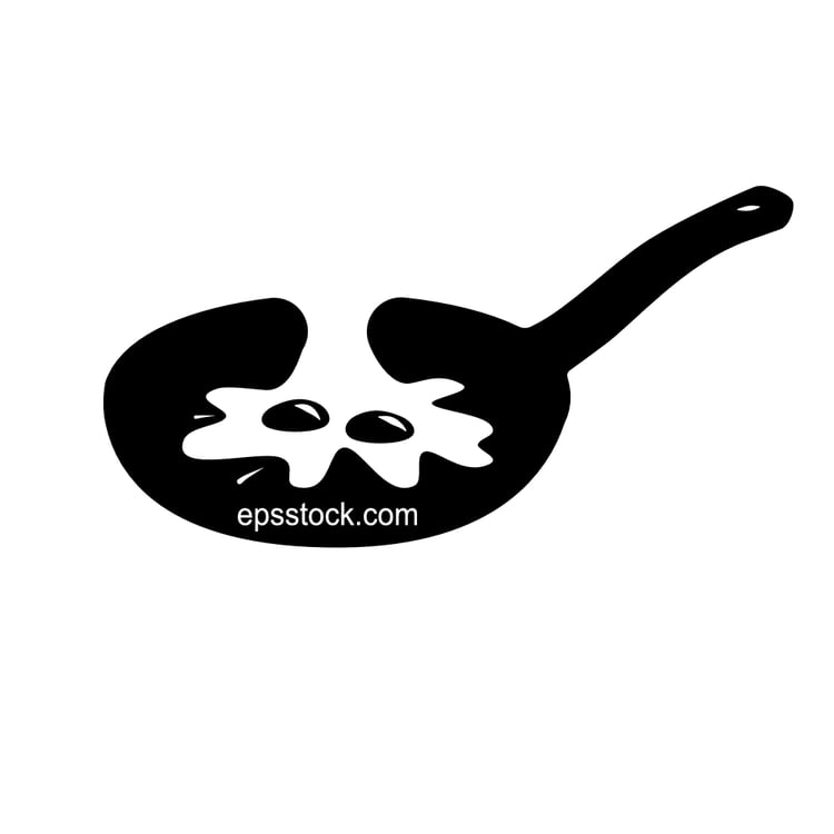 fried egg in a frying pan