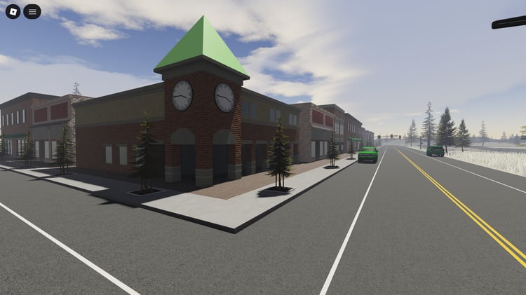 snowy roblox town named plane with winter ambience