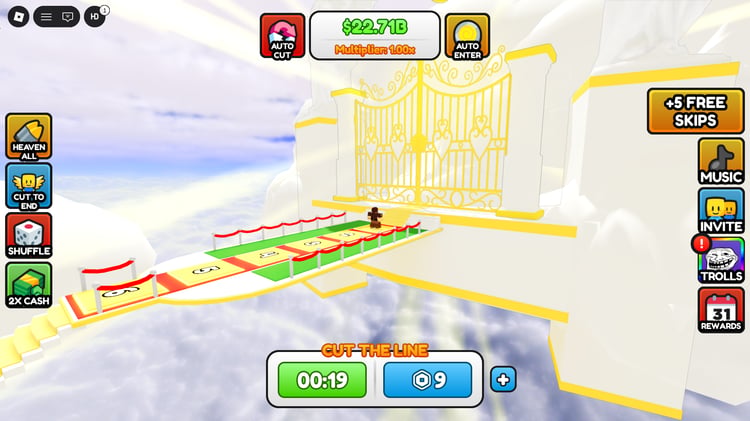 angelic themed environment with calm atmosphere