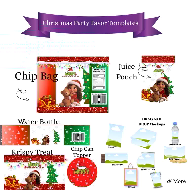 pictures of party favor labels