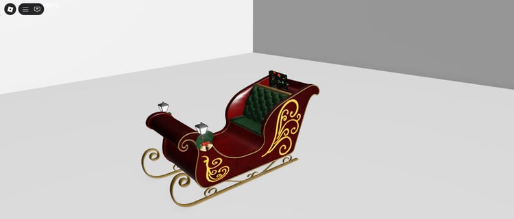 Sleigh driving across winter landscape
