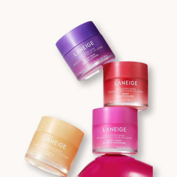 Flasco del barsamo labial laneige de diferentes colores