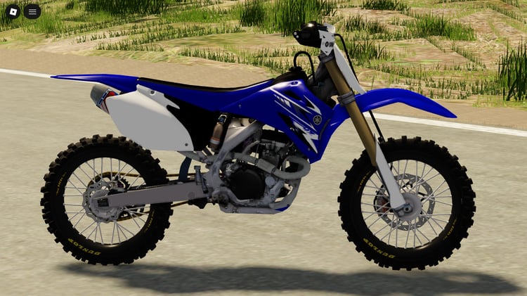 Player riding YZ250 on dirt terrain