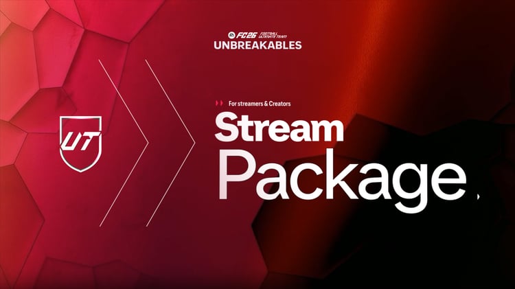 Unbreakables webcam overlay design for EA Sports FC26 stream
