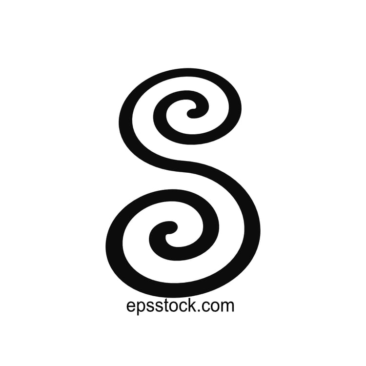 letter S Linear style logo