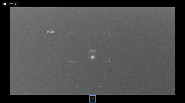 Surveillance drone with thermal-style view
