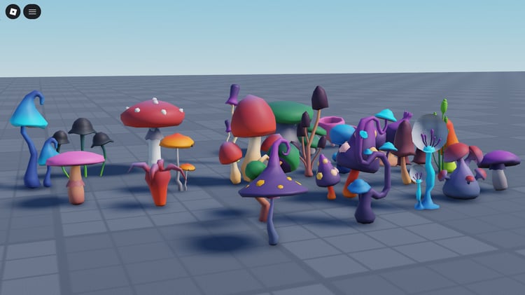Nature props mushroom collection
