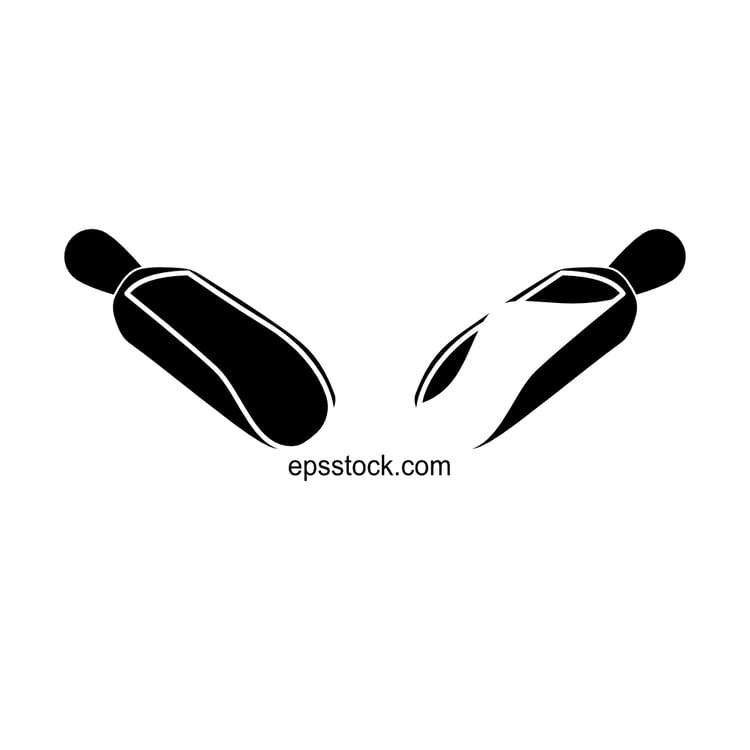 Food Wooden scoop symbol