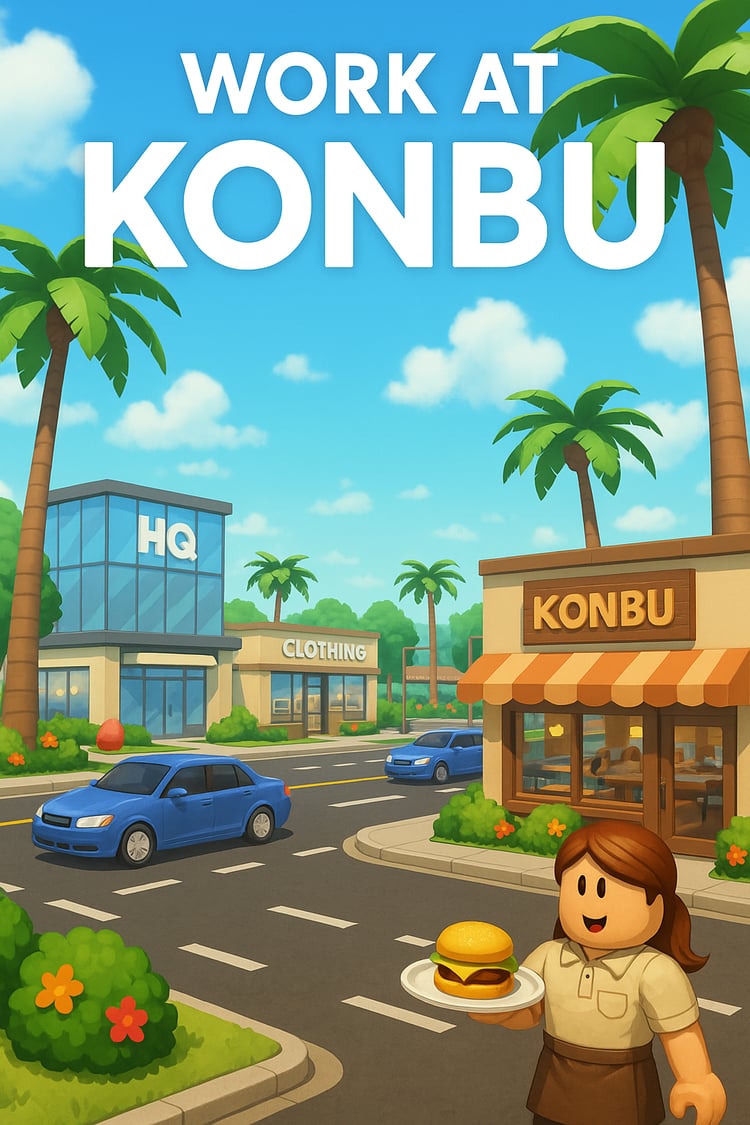 Work at Konbu – Roblox Tropical Roleplay Game