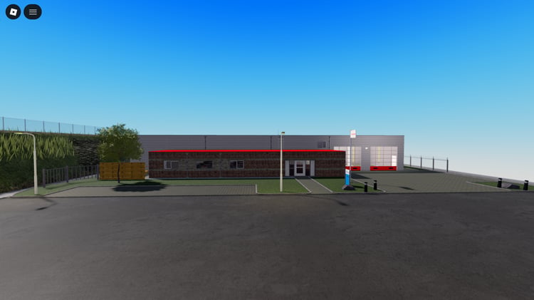 Firefighter preparation area with uniforms