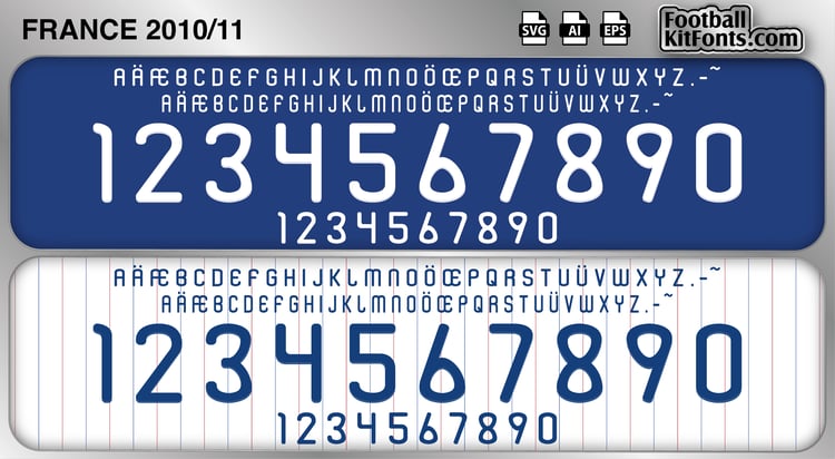 Francia Lettering France 2000-02 Vector Font