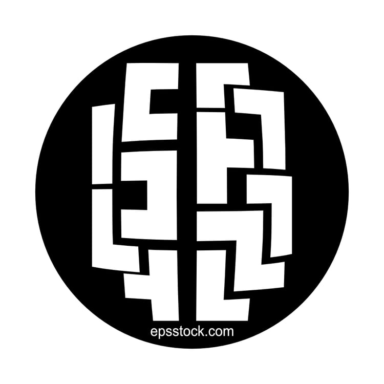 A brain in the shape of a puzzle