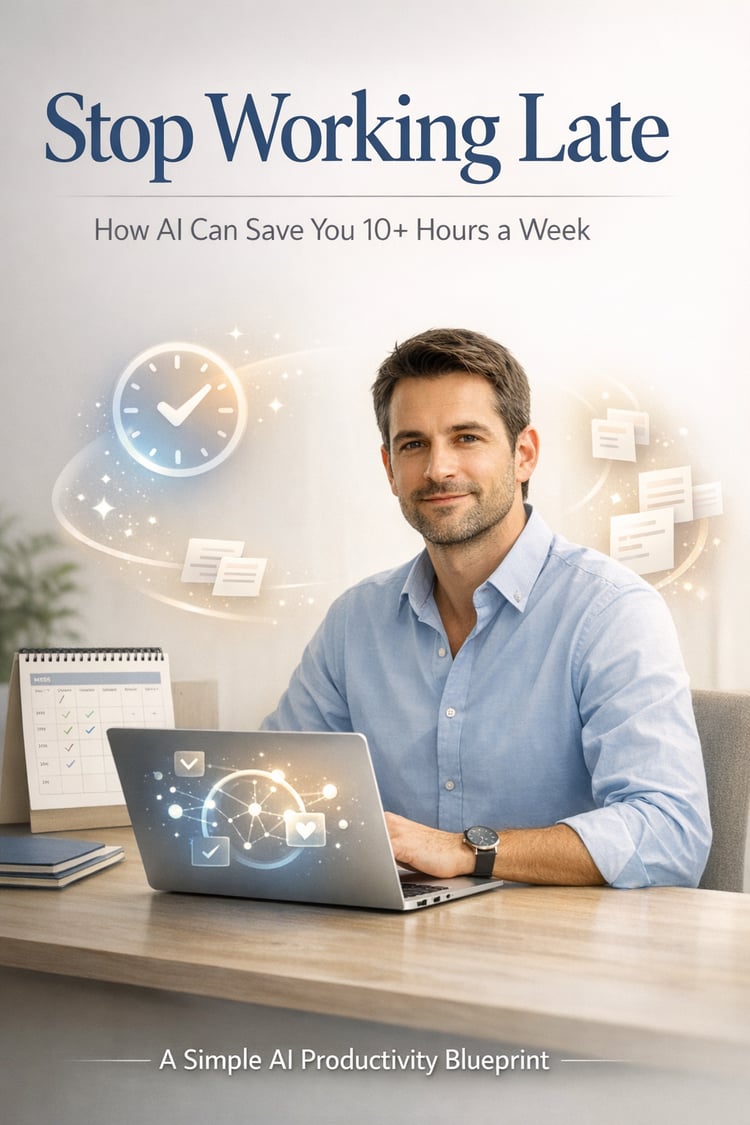 Stop Working Late: How AI Can Save You 10+ Hours a Week The Simple AI System for Busy Professionals, Freelancers & Small Business Owners