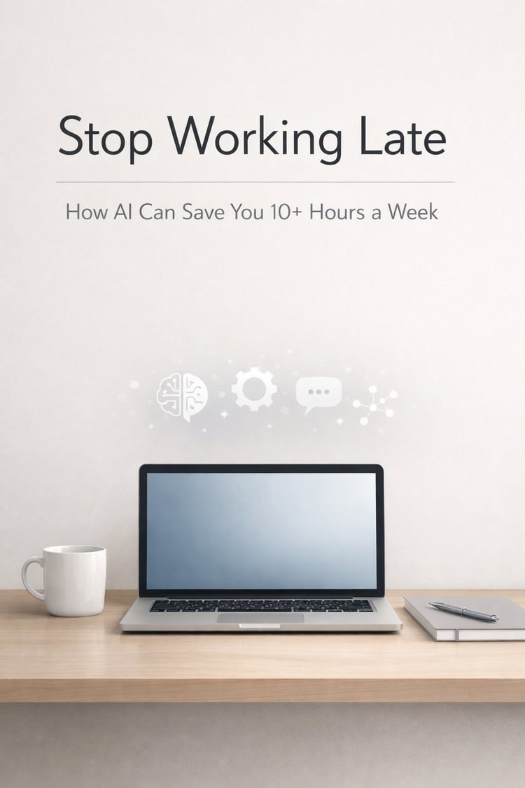 Stop Working Late: How AI Can Save You 10+ Hours a Week The Simple AI System for Busy Professionals, Freelancers & Small Business Owners