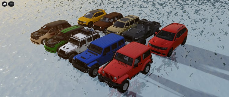 Exploration gameplay using Jeep cars