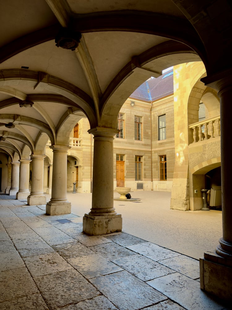 Hôtel de Ville in Geneva Old Town, Switzerland