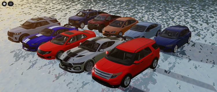 Driving gameplay with Ford vehicles