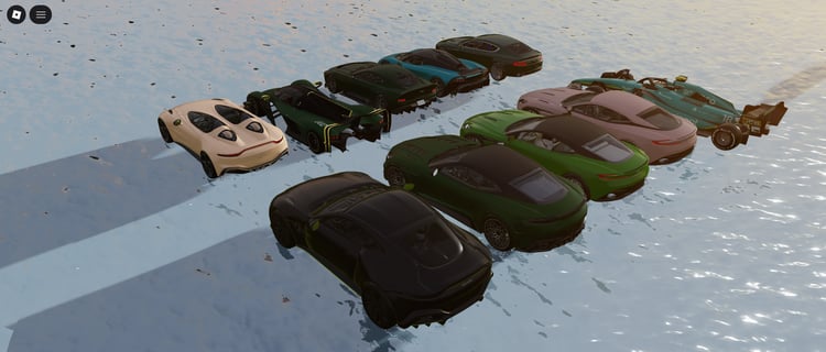Aston Martin vehicle pack Roblox overview