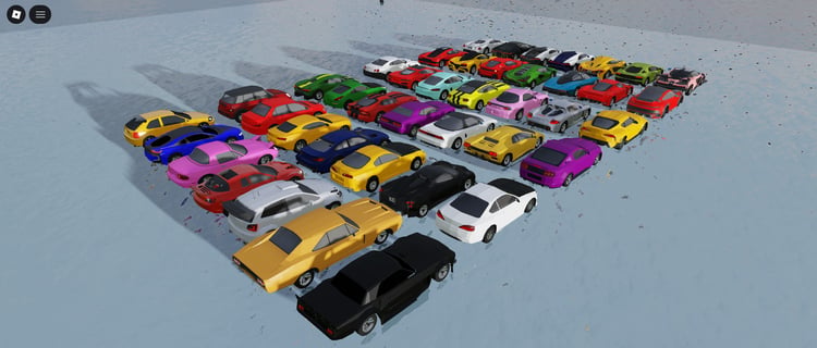 Low poly car pack Roblox overview