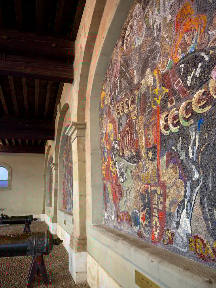 L'Ancien Arsenal (Old Arsenal) Mosaics, Geneva Old Town, Switzerland