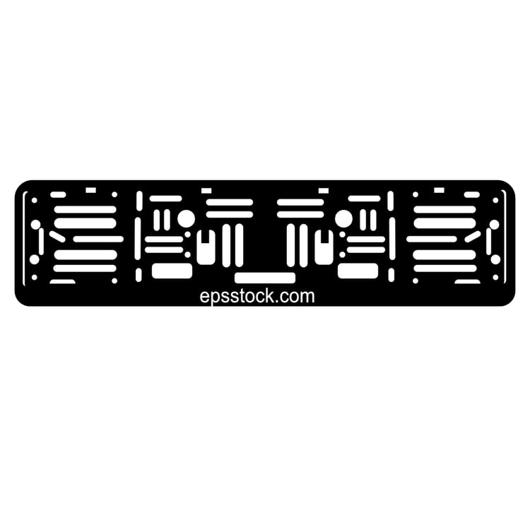 European License Plate Frame