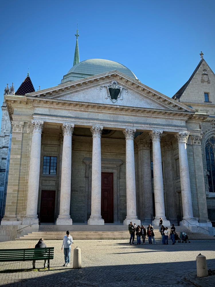 Saint-Pierre Cathedral in Geneva Old Town (Vieille Ville), Switzerland