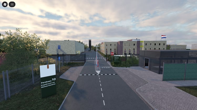 detailed military environment designed for simulations
