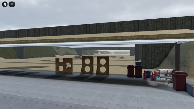 roblox tactical training center with shooting ranges and classrooms
