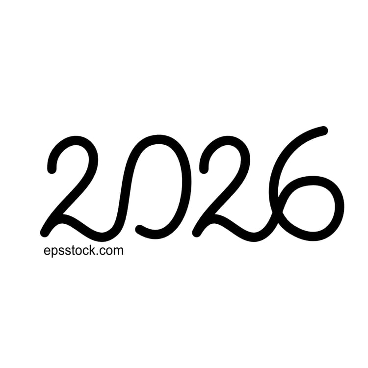 2026 year lettering