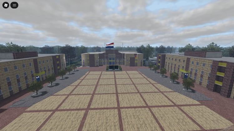 Military-style architecture featured in Engelbrecht V2 Roblox map