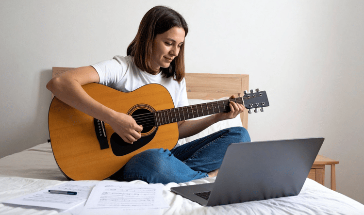 Stay relaxed when playing the acoustic