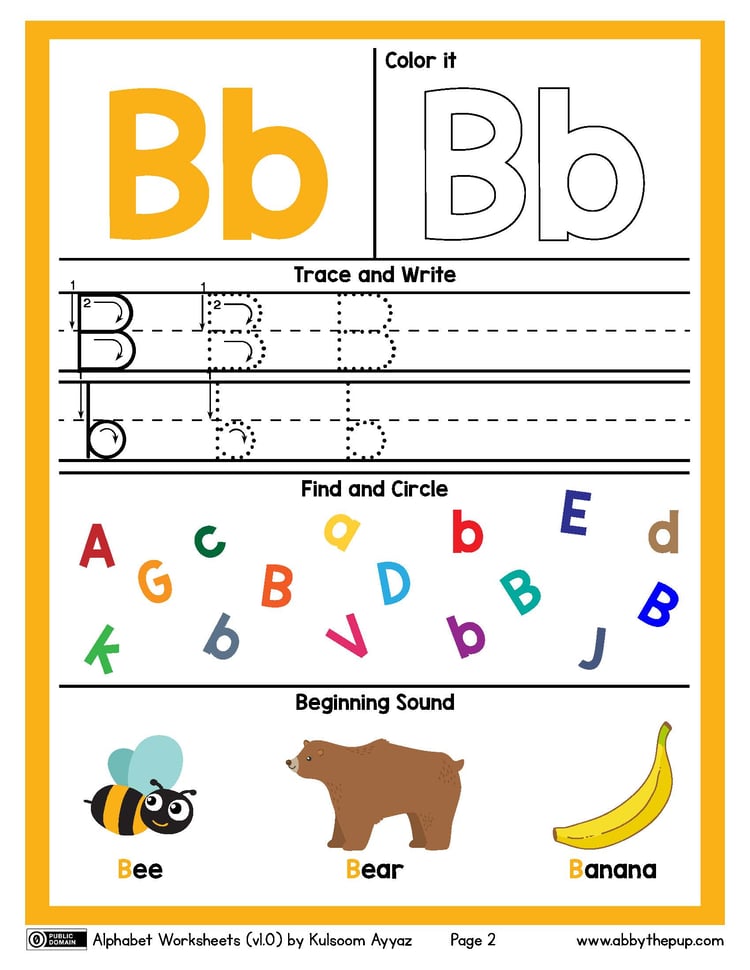Alphabet Worksheets