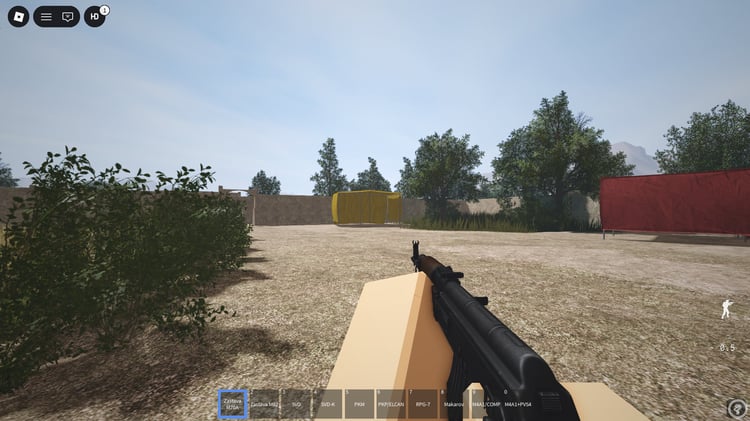 Huge realistic Roblox battle map inspired by a warzone environment