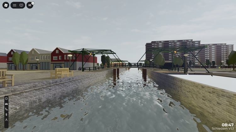 AFK checking system interface used in a Roblox roleplay environment