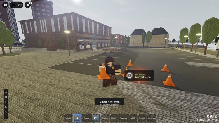 Cinematic overview of a big Roblox town map ready for development