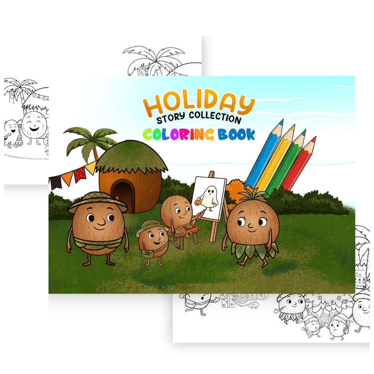 Coco-Nuts Holiday Coloring Book for Kids