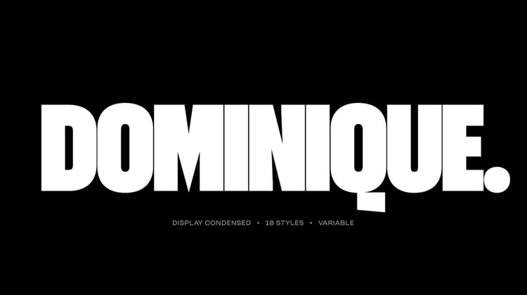 Dominique Typeface