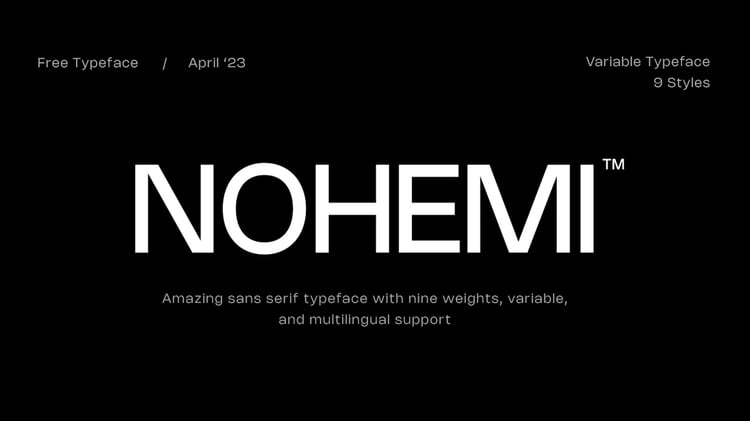 NOHEMI Typeface