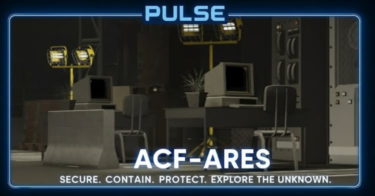 Colossal multi-storey SCP facility exterior in Roblox