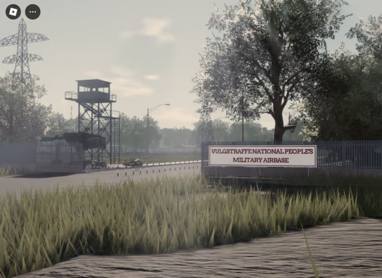 Roblox Cold War battlefield map with detailed terrain