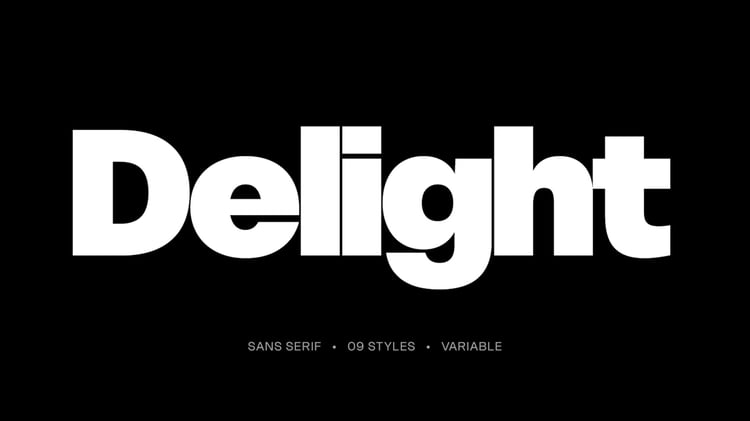 Delight Typeface