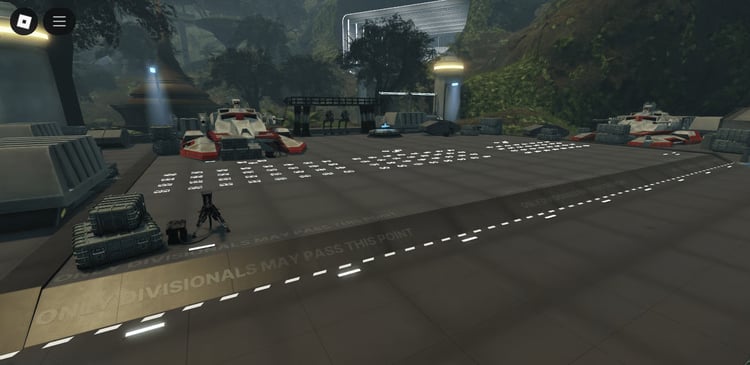 Dense forest terrain of Kashyyyk in Roblox
