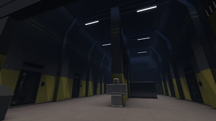 Snowy outpost and secret tunnels in Roblox