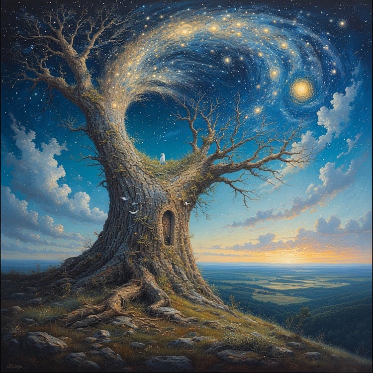 Een Nieuwjaarsfabel voor 2026 — De Uil, de Storm en het Licht