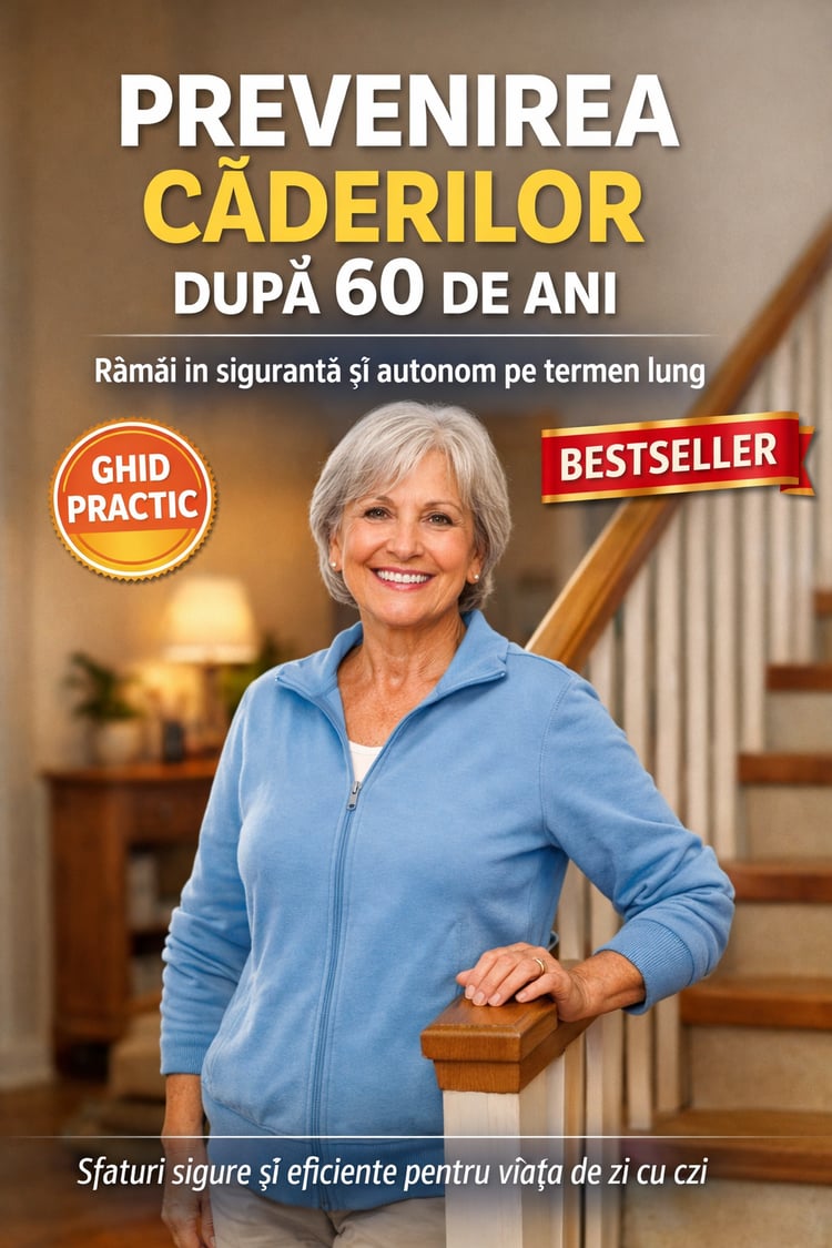 prevenirea căderilor,  căderi seniori,  siguranță după 60 de ani,  autonomie seniori,  echilibru vârstnici,  prevenție căderi acasă,  ghid seniori,  sănătate seniori,  viață activă după 60,  prevenție accidente seniori,  stabilitate și echilibru,  îngriji