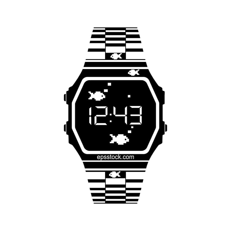 symbol of waterproof watch